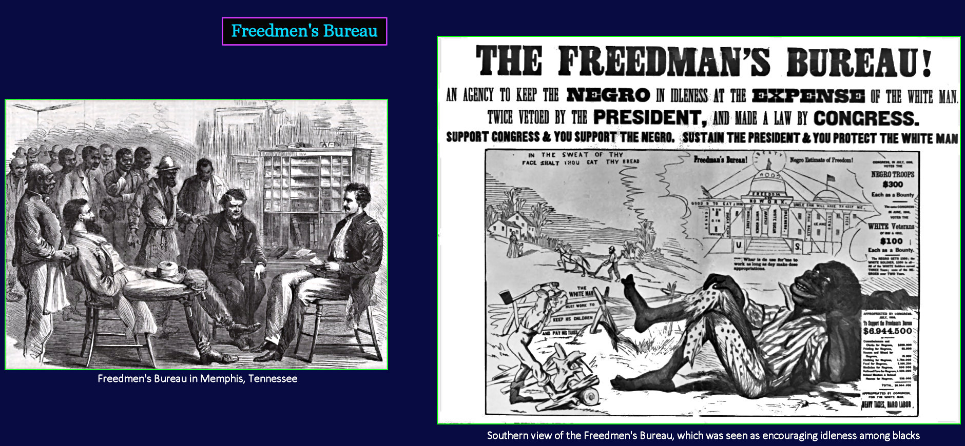 Freedmen's Bureau, 1865-1872